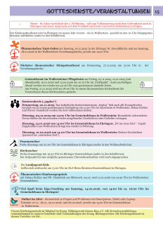 Veranstaltungen Nov-Feb