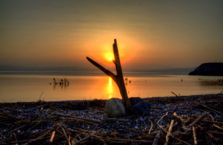 Sonnenuntergang am See Genezareth